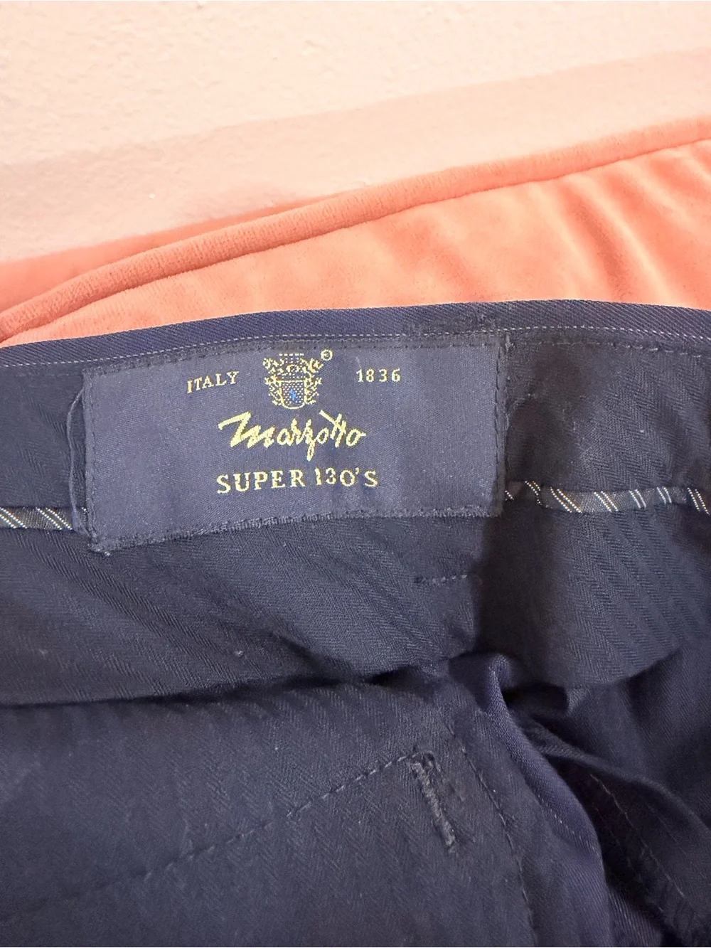 Classic Navy Pinstripe Men's Blazer